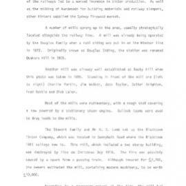 History of Timber Businesses in the Blacktown Area, n.d.