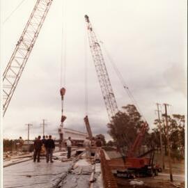 Construction of Davis Overpass, Rooty Hill