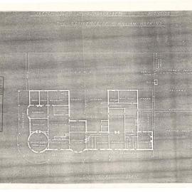 Floorplan of Bungarribee House, 1920s
