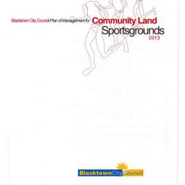 Plan of Management Community Land Sportsgrounds, 2013