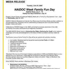 NAIDOC Week Family Fun Day, 2009 