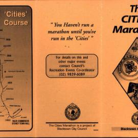 The Cities' Marathon information flyer