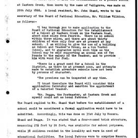 Eastern Creek Public School, 1866-1962