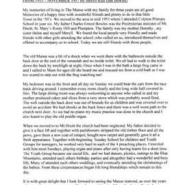 Reflections of living in The Manse, Mount Druitt - Meryll Rice (nee Bowles)