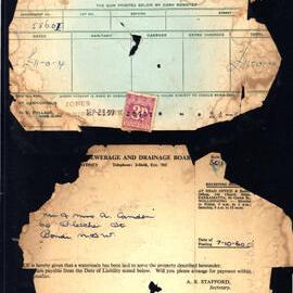 Blacktown  Council Rates Notice/ Prospect County Council Electricity Bill, 1959-1962