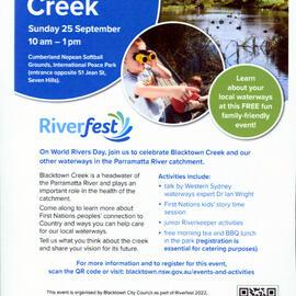 Meet the Creek - Riverfest 2022