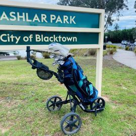 Sign for Ashlar Park, Blacktown