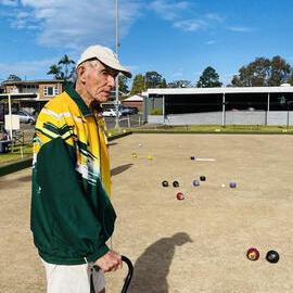 Frank Mossfield at Blacktown Bowling Club