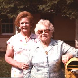 Mrs O'Brien and Mrs Cowpe at The Manse, Mount Druitt