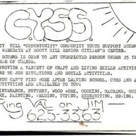 Community Youth Support Scheme - Rooty Hill, 1980