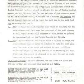 Agreement to Purchase 99 Flushcombe Road Blacktown -  Christ Church Anglican Church Blacktown, 1950