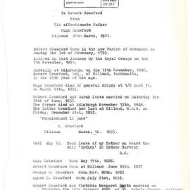 Crawford Family Tree, ?1986