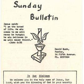 Immanuel Lutheran Church, Blacktown  - Sunday Bulletin
