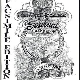 School of Arts Manuscript Journal Toongabbie, Xmas 1918