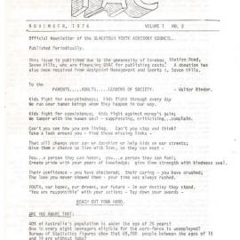 Blacktown Youth Advisory Council newsletters, 1976-1977