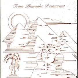 Rooty Hill RSL, Pharaohs Restaurant menu, c1990s