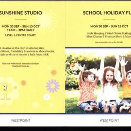 Westpoint spring school holiday Sunshine Studio, 2024