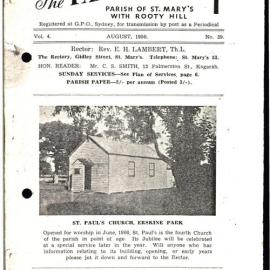 The Parish Paper St Marys Rooty Hill parish, Aug 1950
