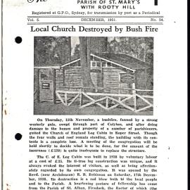 The Parish Paper St Marys Rooty Hill parish Dec 1951
