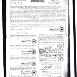 Certificate of Title - Norman Kenneth Hicks, 1941