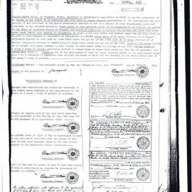 Certificate of Title - Leslie Gordon Hicks, 1941