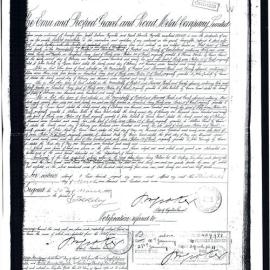 Certificate of Title - The Emu and Prospect Gravel and Road Metal Company Limited, 1909