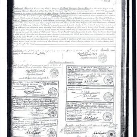 Certificate of Title - Richard Hunt, Gilbert George Grose Hunt, Norman Bruce Hunt, 1923