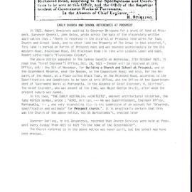 Tender notice for Church and School, Prospect, 1825