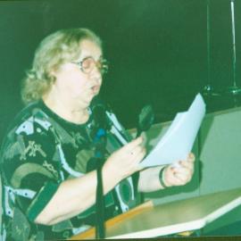 Speaker at Croatian literature afternoon, Bowman Hall