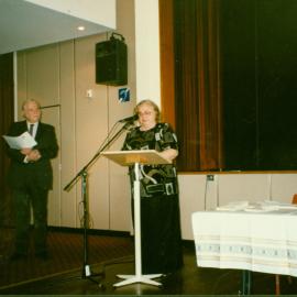 Speaker at Croatian literature afternoon, Bowman Hall 