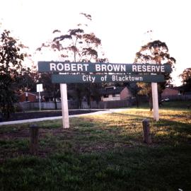 Robert Brown Reserve, Blacktown