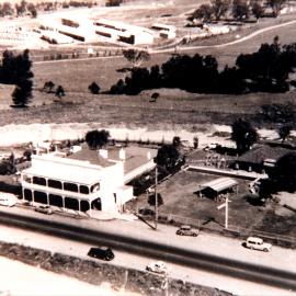 Aerial view of Prospect Hotel, c.1960