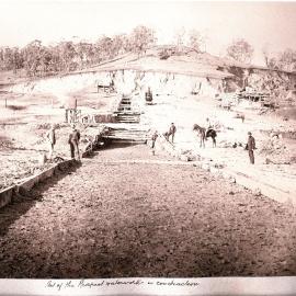 Part of the Prospect Waterworks in Construction
