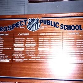 Honour Board, Prospect Public School, 1988