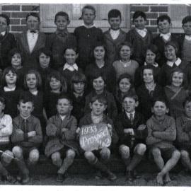 Class photograph, Prospect Public School, 1933