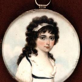 Sarah Lawson (nee Leadbeater) painted miniature