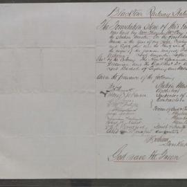 Blacktown railway station foundation attendance, 1884