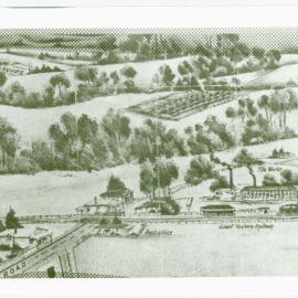 Seven Hills illustration from old poster