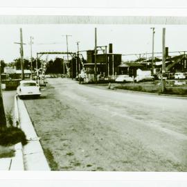 Seven Hills railway crossing looking north, 1960