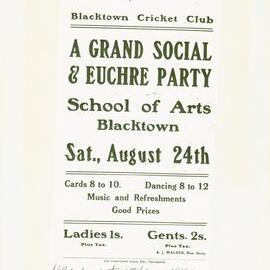 Blacktown Cricket Club social, c1912