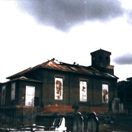 St Bartholomew's Church after the fire, 1989