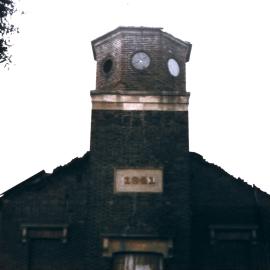 St Bartholomew's Church after the fire, 1989