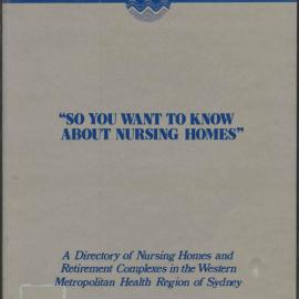 Nursing Homes in the Blacktown area, 1984