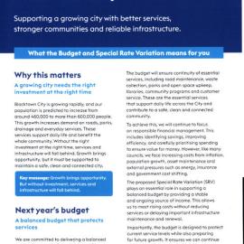 Blacktown Council budget 2026-27 and rate variation have your say