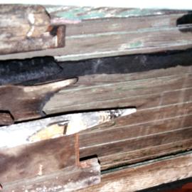 St Bartholomew's fire damaged items in shipping container
