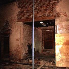 Fire damaged St Bartholomew's Church, Prospect