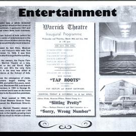 Blacktown entertainment, with Bob Walker recollections