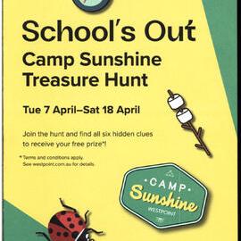 Westpoint autumn school holidays, Camp Sunshine scavenger hunt, 2026