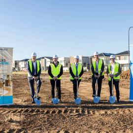 Turning the Sod for Woolworths, Melonba