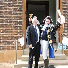 Back to St Bartholomew's Day 2016 (John Robertson and the Town Crier)